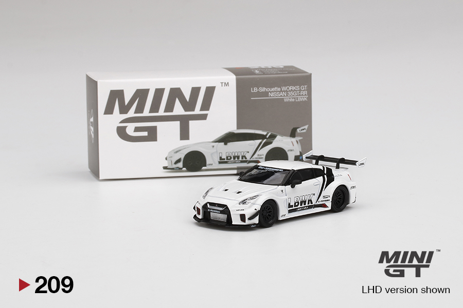 White MINI GT MGT00209-L Voiture Miniature de Collection 